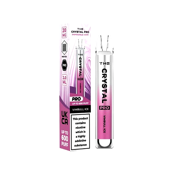 20mg The Crystal Pro Disposable Vape Device 600 Puffs