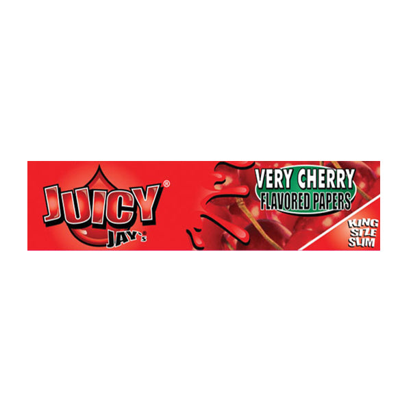 24 Juicy Jay King Size Flavoured Slim Rolling Paper - Full Box