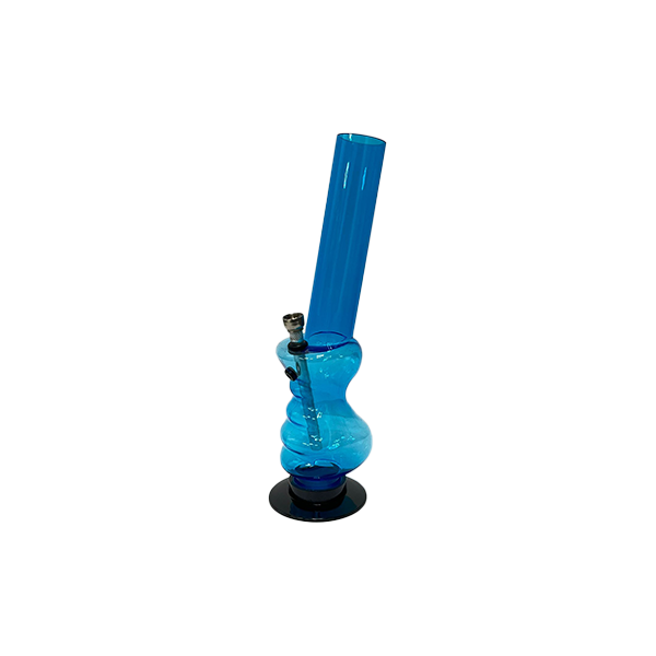 12" Mix Plain Print Acrylic Bong - FP01-4 (GS0685)