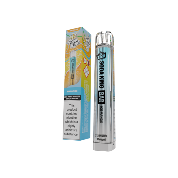 20mg Soda King Bar Disposable Vape Device 600 Puffs