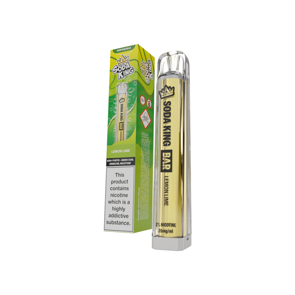 20mg Soda King Bar Disposable Vape Device 600 Puffs