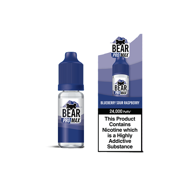 Bear Pro Max 75ml Longfill Bar Series includes 4X 20mg Bar Salts