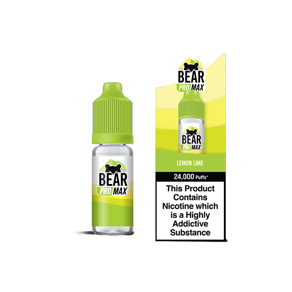 Bear Pro Max 75ml Longfill Bar Series includes 4X 20mg Bar Salts