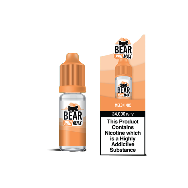 Bear Pro Max 75ml Longfill Bar Series includes 4X 20mg Bar Salts