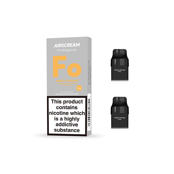 19mg AIRSCREAM Air Pre Filled Pods 2PCS 1.2Ω 2ml ( Compatible With  AirsPops Pro & AirEgg )