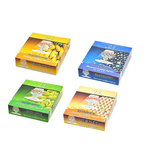 25 Hornet Flavoured King Size Rolling Paper - 12 Flavours